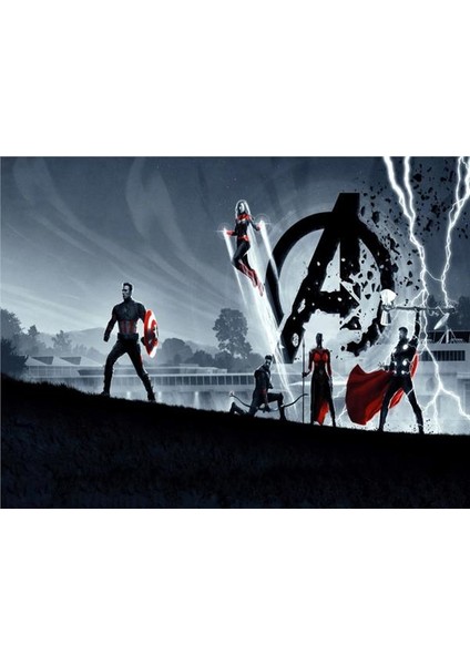 Avengers Çocuk Odası Duvar Kağıdı Kanvas Tek Parca