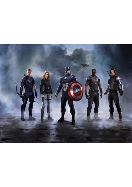 Avengers Çocuk Odası Duvar Kağıdı Kanvas Tek Parca