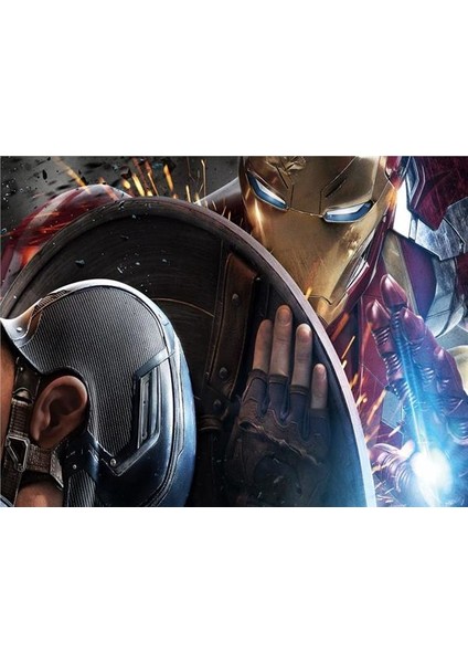 Avengers Çocuk Odası Duvar Kağıdı Kanvas Tek Parca