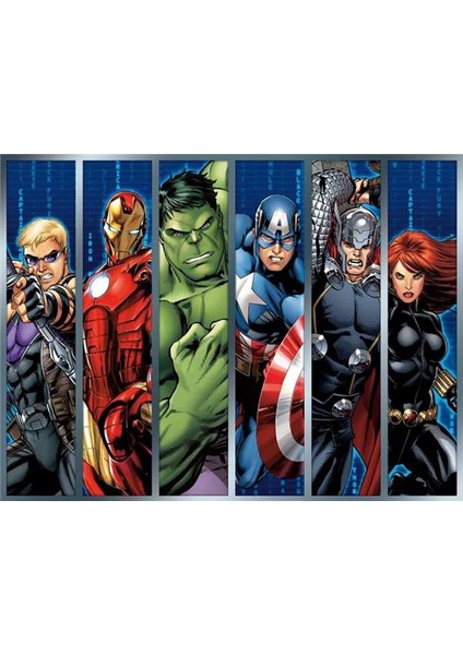 Avengers Çocuk Odası Duvar Kağıdı Kanvas Tek Parca