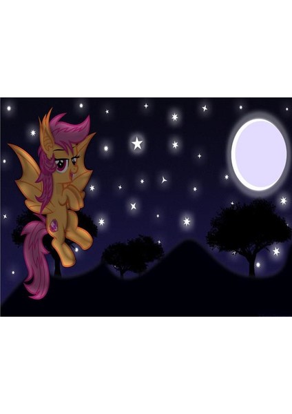 Ay Perisi Çocuk Odası Duvar Kağıdı Vinil