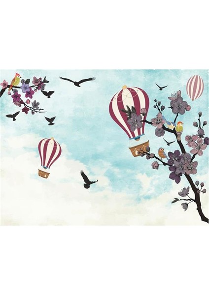 Balon Görseli Çocuk Odası Duvar Kağıdı Vinil