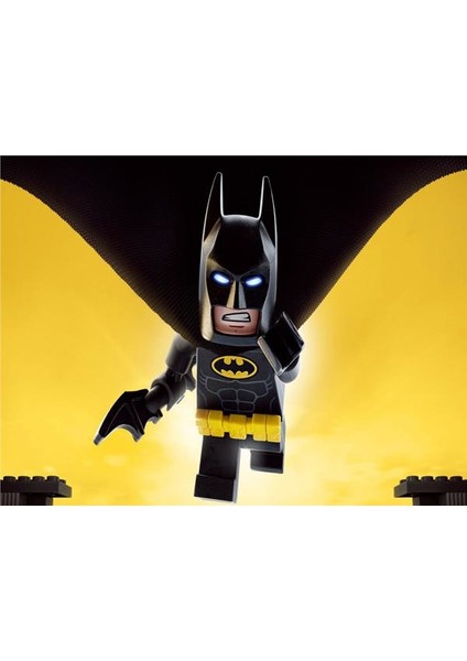 Batman LEGO Çocuk Odası Duvar Kağıdı Kanvas Tek Parca
