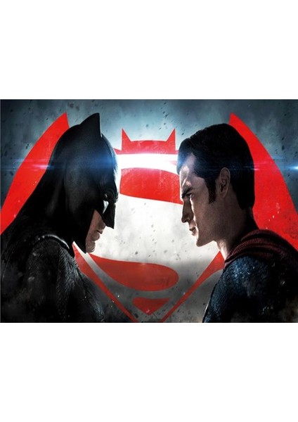 Batman ve Superman Çocuk Odası Duvar Kağıdı Vinil