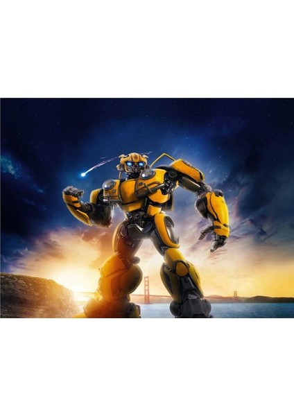 Bumblebee Çocuk Odası Duvar Kağıdı Kanvas Tek Parca