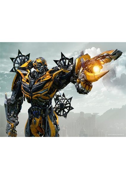 Bumblebee Çocuk Odası Duvar Kağıdı Kanvas Tek Parca