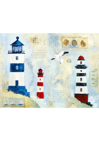 Deniz Feneri Çocuk Odası Duvar Kağıdı Vinil