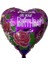 Kalp Figürlü Happy Birthday Folyo -Folyo Balon - 18 Inç - 5 ADET 1