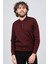 Erkek Cep Detaylı Polo Yaka Kazak 42544241 Bordo 1