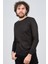 Erkek Bisiklet Yaka Slim Fit Desenli Kazak 42554255 Lacivert 1