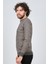 Erkek Bisiklet Yaka Slim Fit Desenli Kazak 42554255 Gri 4