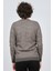 Erkek Bisiklet Yaka Slim Fit Desenli Kazak 42554255 Gri 5