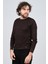 Erkek Bisiklet Yaka Slim Fit Desenli Kazak 42554255 Bordo 1