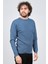Erkek Bisiklet Yaka Slim Fit Kazak 42554259 Mavi 3