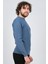 Erkek Bisiklet Yaka Slim Fit Kazak 42554259 Mavi 4