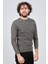 Erkek Bisiklet Yaka Slim Fit Kazak 42554259 Gri 3