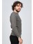 Erkek Bisiklet Yaka Slim Fit Kazak 42554259 Gri 4