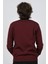 Erkek Yarım Balıkçı Yaka Desenli Kazak 6091804 Bordo 5