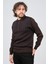 Erkek Polo Yaka Desenli Yün Kazak 6092101 Kahverengi 3