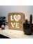Love Masa & Gece Lambası - Dekoratif Ahşap LED Aydınlatma 1