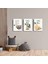 3'lü Set 35X50 cm Çocuk Odası Sevimli Hayvanlar Temalı Kanvas Tablo Seti 1