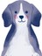 3'lü Set 40X40 cm Çocuk Odası Oturan Sevimli Köpekler Temalı Kanvas Tablo Seti 2