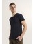 Riley V Yaka Slim Fit Basic Erkek Tshirt 2