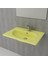 Bocchi 1009-026-0326 Taormina Arch Etajerli Lavabo 65CM - Mat Limon Sarı 1