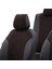 Opel Zafira C 2012-Sonrası (7 Kişi) Özel Üretim Koltuk Kılıfı Amsterdam Design Tay Tüyü Siyah - Kırmızı 4