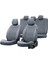 Peugeot 407 2004-2011 Özel Üretim Koltuk Kılıfı Madrid Design Deri Füme 1