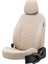 Opel Astra J 2011-2015 Hb Özel Üretim Koltuk Kılıfı Madrid Design Deri Bej 2