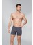 12 Adet Gri Renk Biyeli Modal Boxer 1