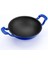 Döküm Wok Tava 16 Cm Mavi Renk Çift Metal Kulplu Lava Tava 2