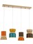AV-60284-4Y-BSA Sarı Boyalı Modern Avize E27 Metal Pleksi 80x19cm 1