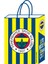 Fenerbahçe Büküm Saplı Kağıt Çanta 18X24CM 12'li 1