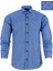 Erkek Slim Fit Mavi Desenli Koldan Katlamalı Erkek Gömlek 2
