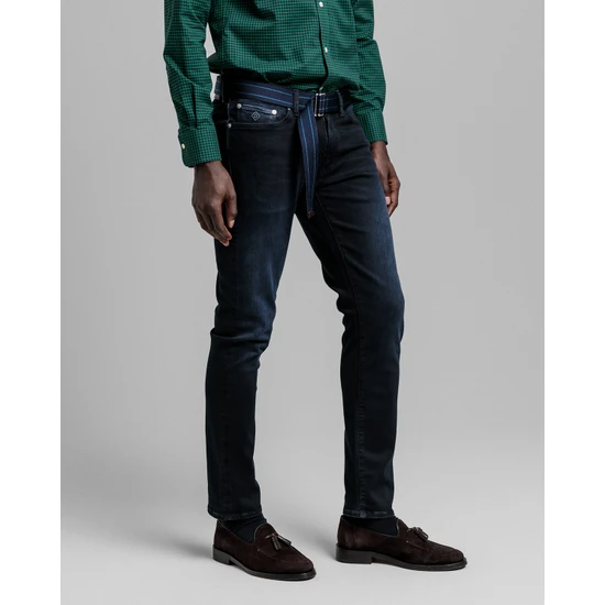 Gant Erkek Siyah Slim Fit Jean Pantolon 1000178.953