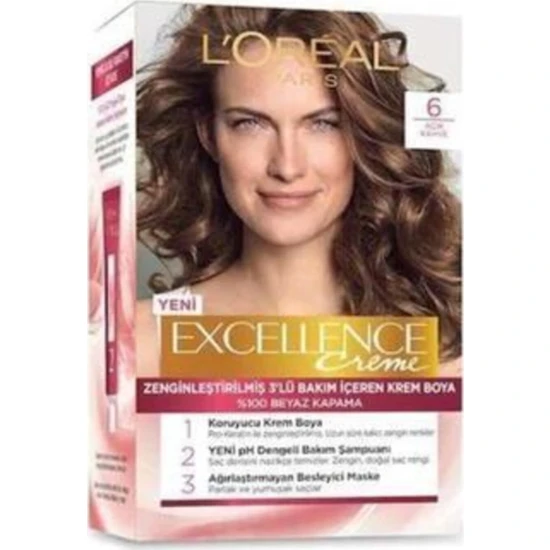 L'Oréal Paris Excellence Creme Saç Boyası - 6 Açık Kahve