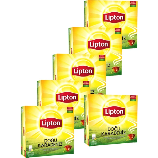 Lipton Doğu Karadeniz Bardak Poşet Çay 100 x 2 Gr. Altılı Set