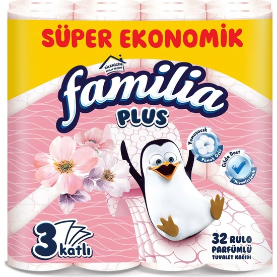 Familia Plus Tuvalet Kağıdı 3 Katlı 32 Li Paket Parfümlü (Yeni)
