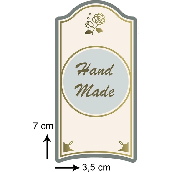 Mdesign Handmade El Yapımı Sticker Etiket 20 Adet