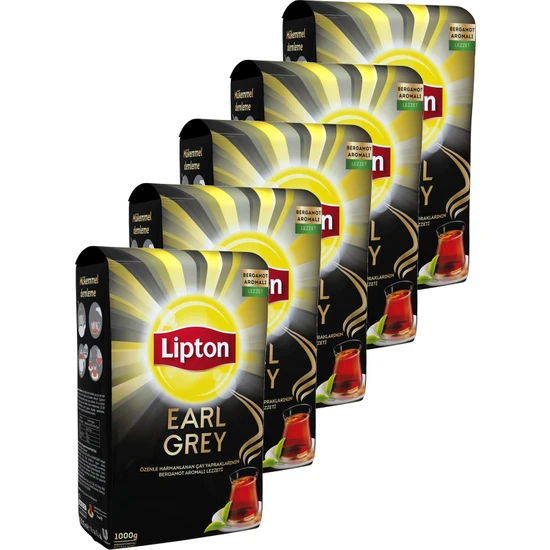 Lipton Earl Grey Dökme Çay 1000 gr x 5'li