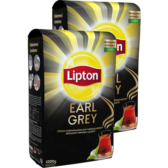 Lipton Earl Grey Dökme Çay 1000 gr x 2'li