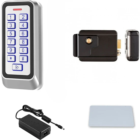 Enpercon Metal Kasa Kartlı - Şifreli Geçiş Sistemi Elektronik Kapı Otomatı