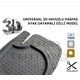Şimşek 3D Havuzlu Oto Paspas Universal 5 Parça