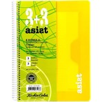 Keskin Color A4 180 Yaprak 3+3 Ayraçlı Plastik Kapak Asist Defter