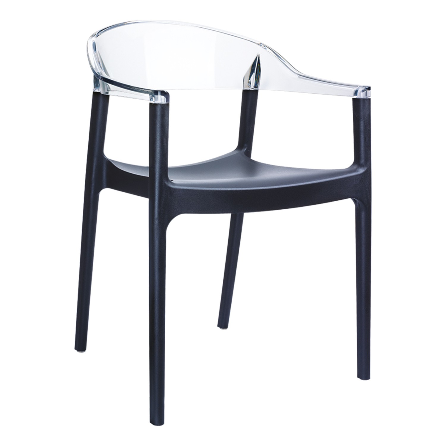 Siesta Contract Carmen Sandalye Siyah Şeffaf Fiyatı