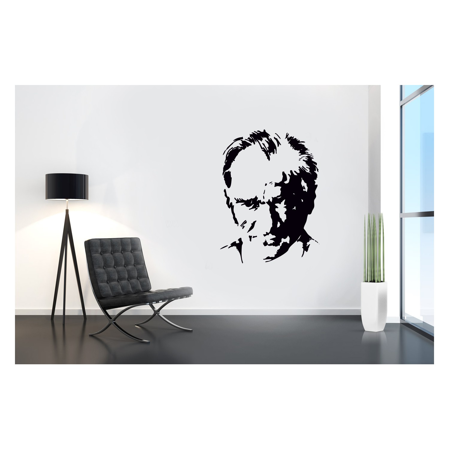 Freya K. Atatürk Silüeti Duvar Stickerı 88 X 120 cm Fiyatı
