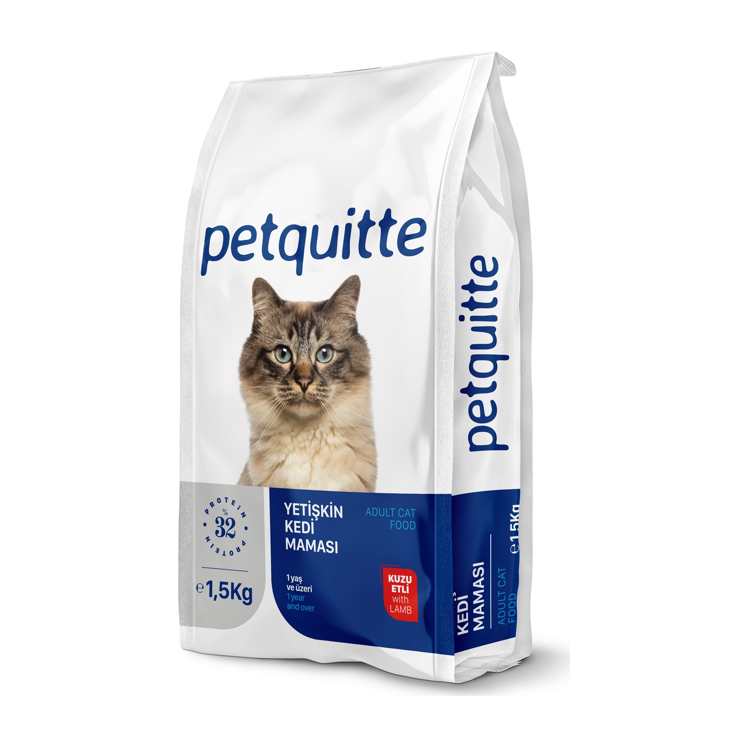 Petquitte Yetişkin Kedi Maması Kuzu Etli 1,5 Kg Fiyatı