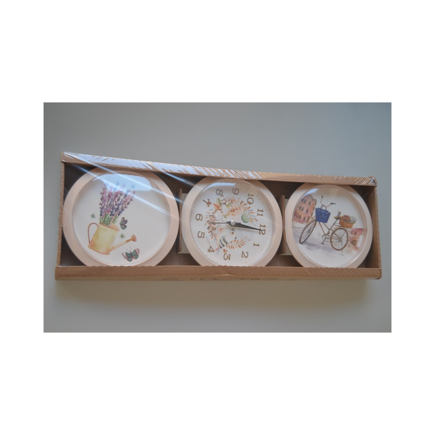Galaxy 3�Lü Set Kuşlu Çiçekli Desenli Duvar Saati 900Set3 Fiyatı